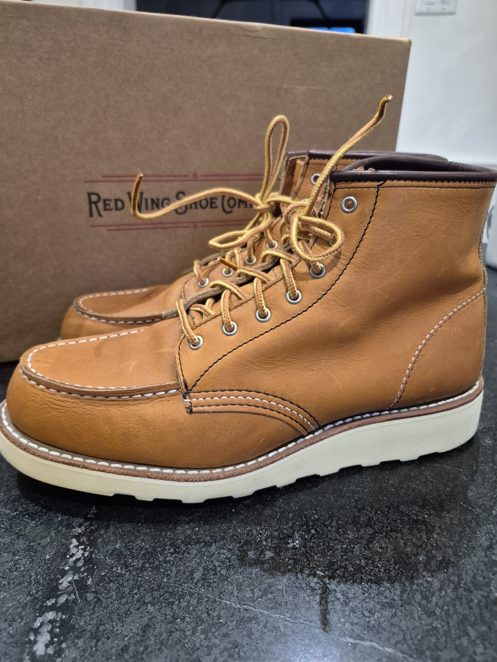 Red Wing Short Boot In Oro Legacy Leather Women's 8.5